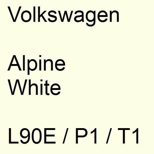Volkswagen, Alpine White, L90E / P1 / T1.